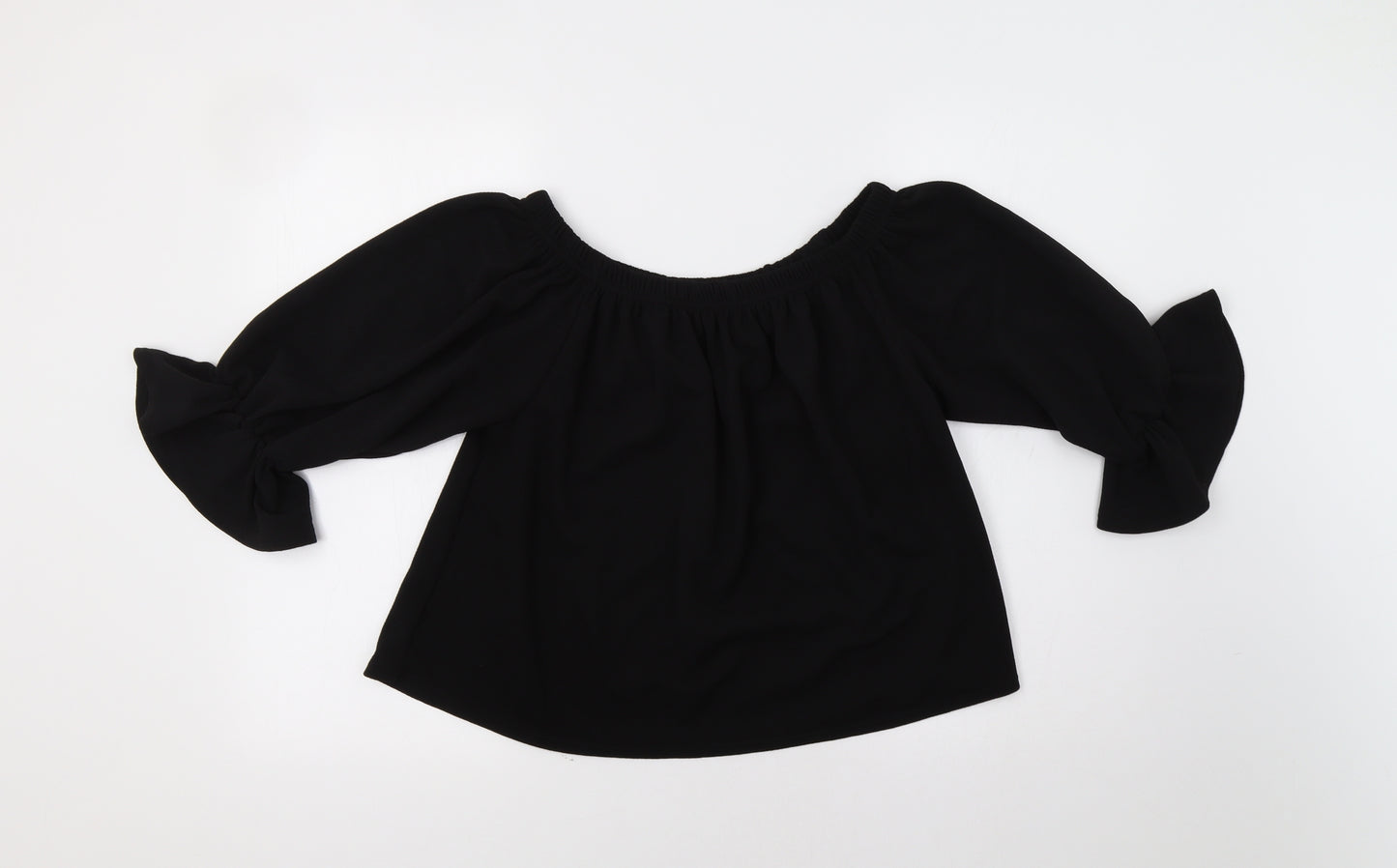 Glamour Babe Womens Black   Basic Blouse Size M