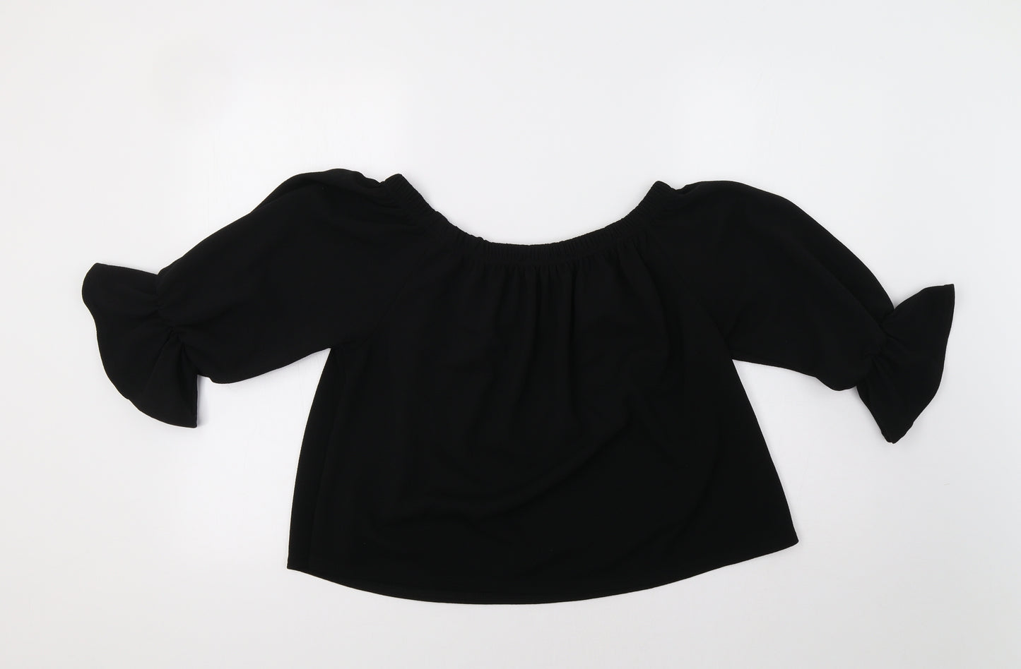 Glamour Babe Womens Black   Basic Blouse Size M