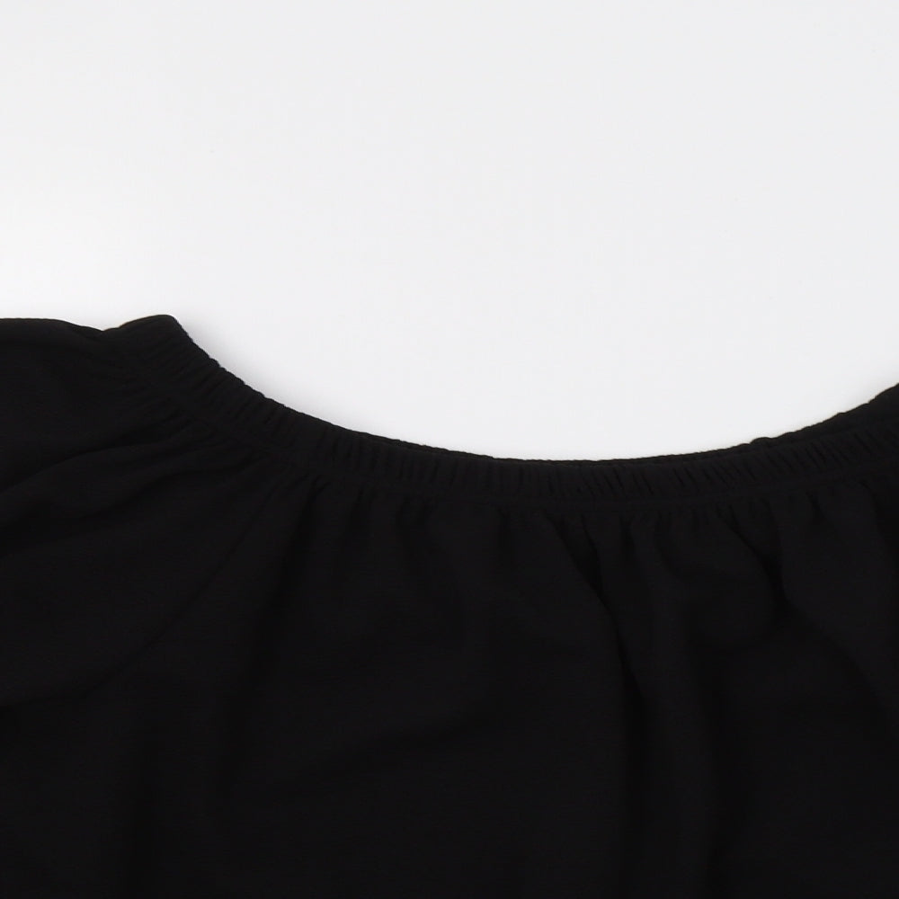 Glamour Babe Womens Black   Basic Blouse Size M