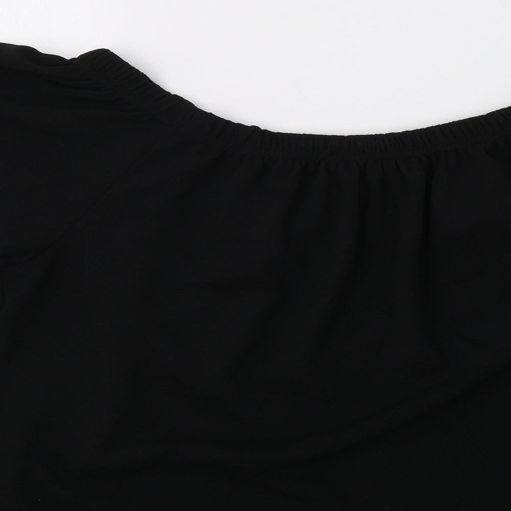 Glamour Babe Womens Black   Basic Blouse Size M