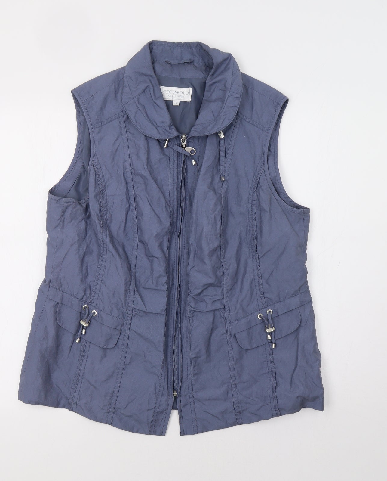 Cotswold Collections Womens Blue   Gilet Waistcoat Size 16