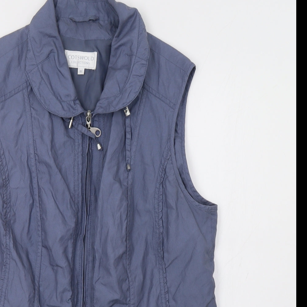 Cotswold Collections Womens Blue   Gilet Waistcoat Size 16