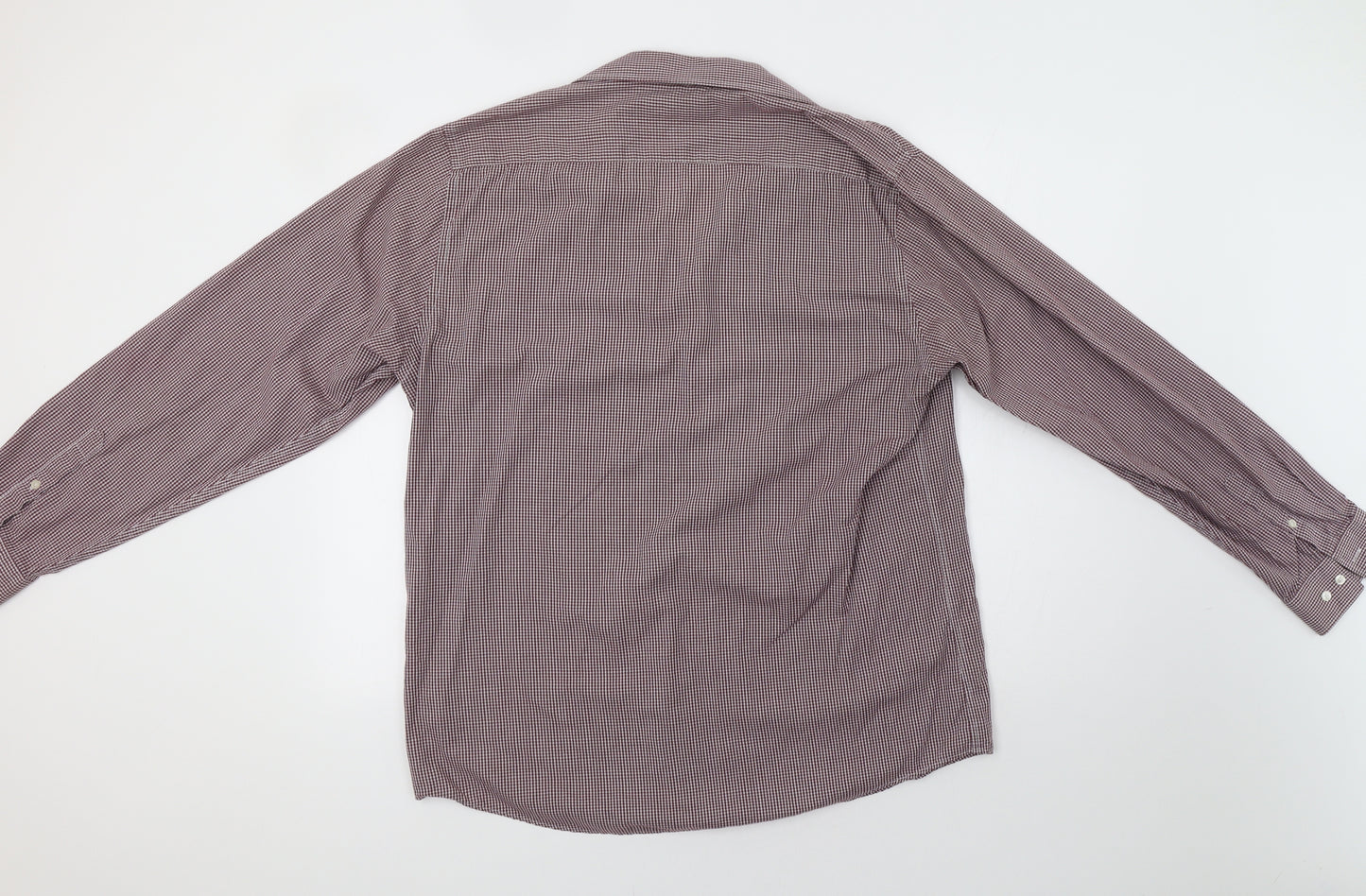 Primark Mens Red Check   Dress Shirt Size 17
