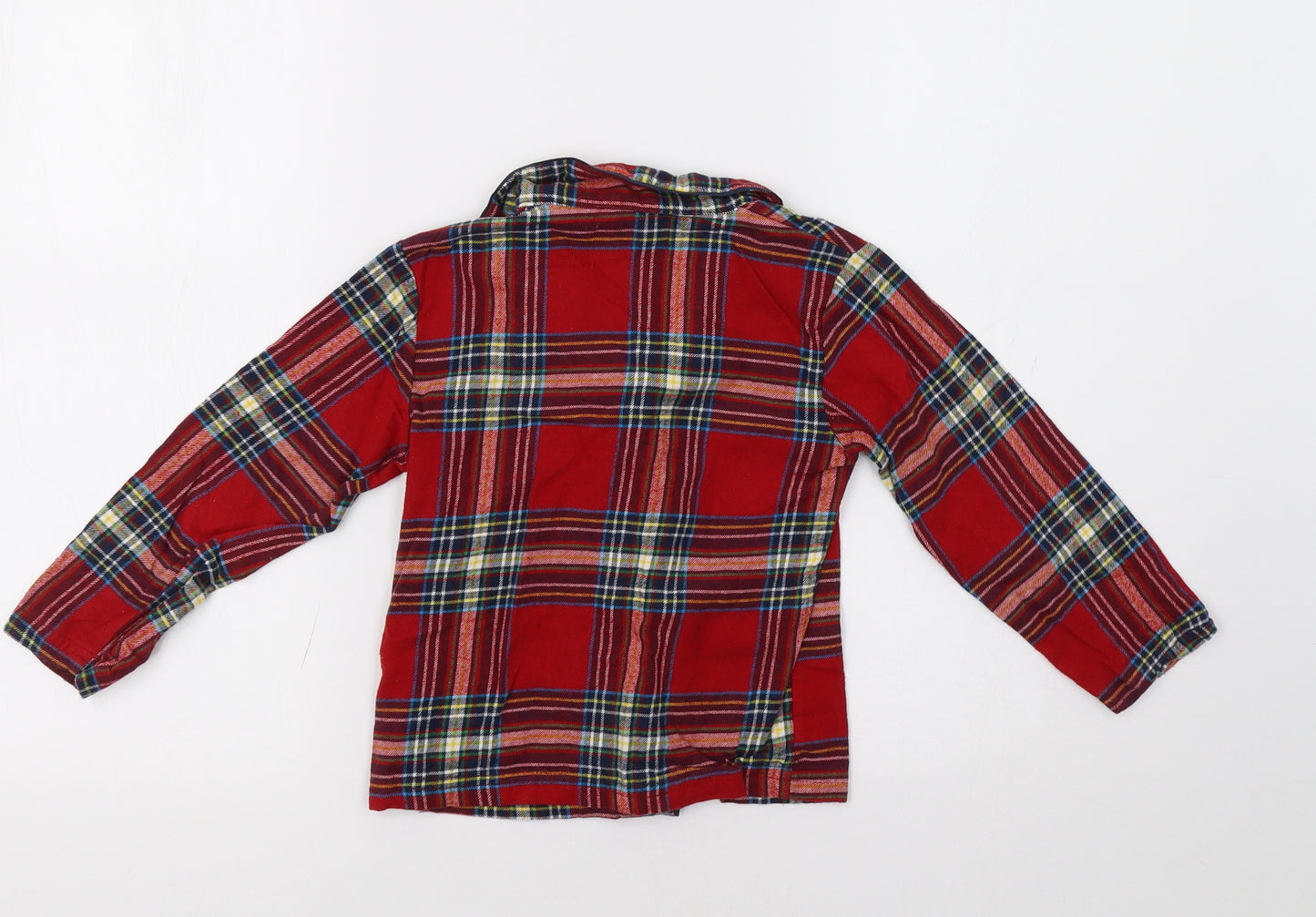 PJ Collection Girls Red Check  Top Pyjama Top Size 3-4 Years