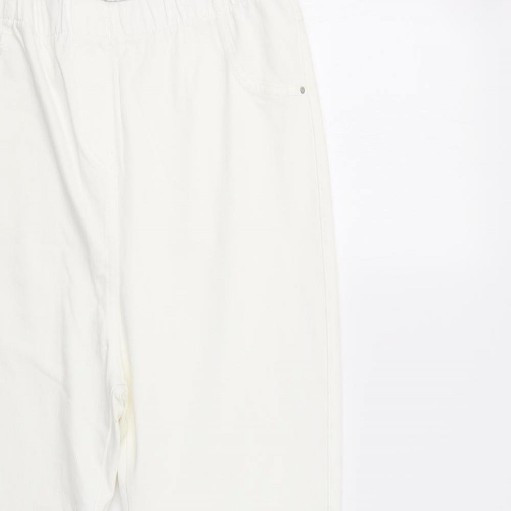 NEXT Womens White   Jegging Jeans Size 16 L25 in