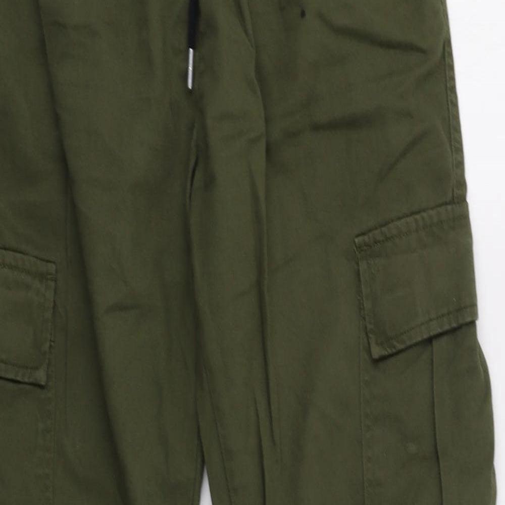 Boohoo Man Mens Green   Cargo Trousers Size 32 L29 in