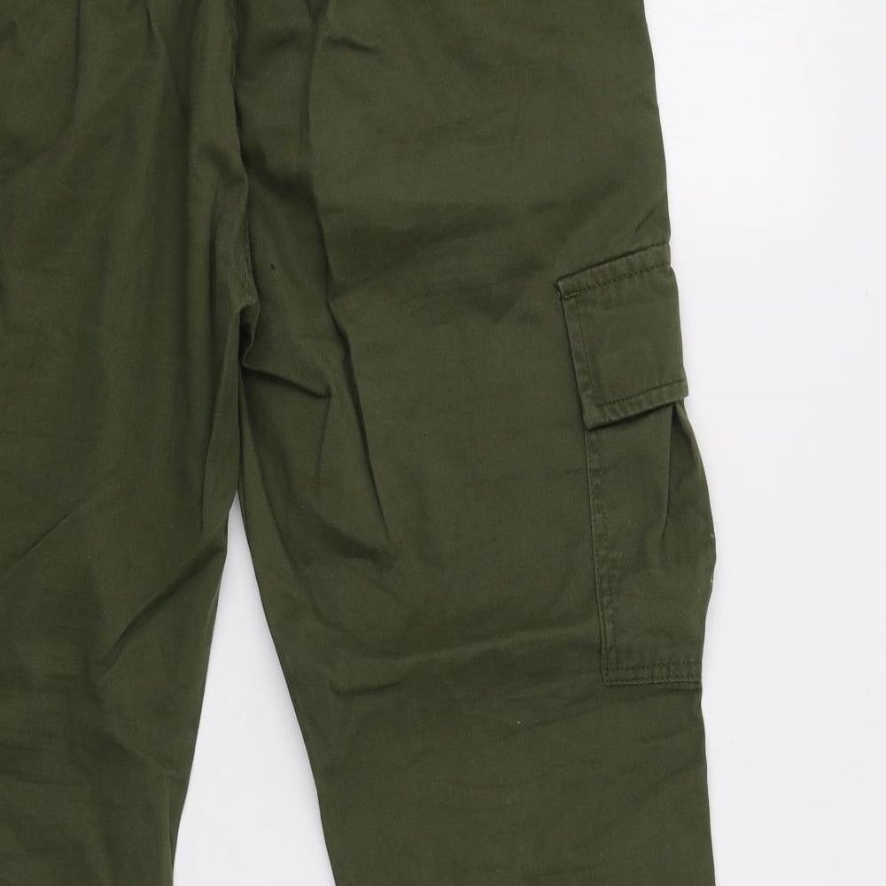 Boohoo Man Mens Green   Cargo Trousers Size 32 L29 in