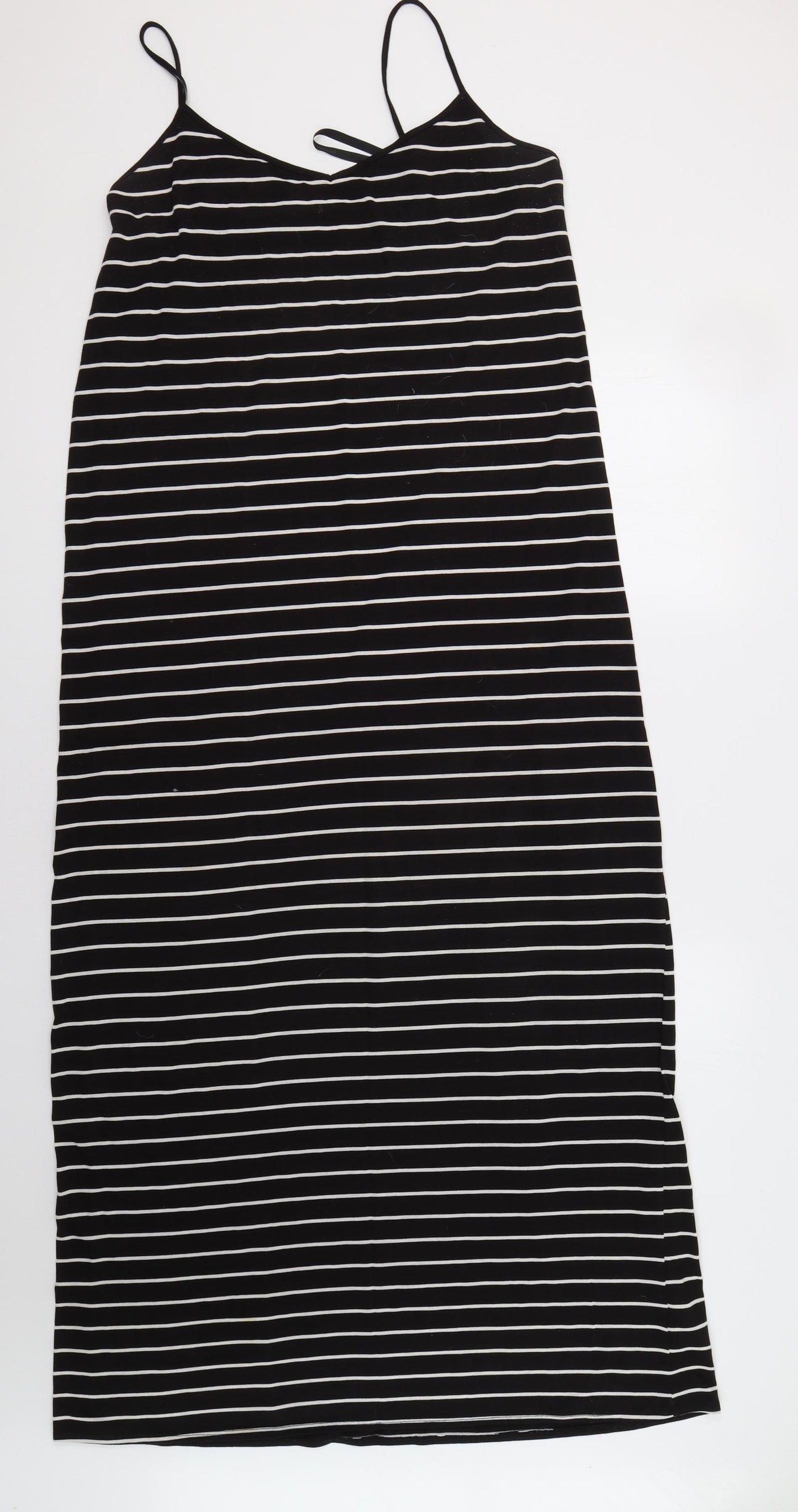 Dorothy Perkins Womens Black Striped  Maxi  Size 16