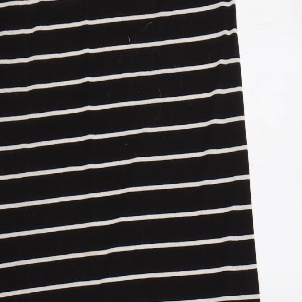 Dorothy Perkins Womens Black Striped  Maxi  Size 16