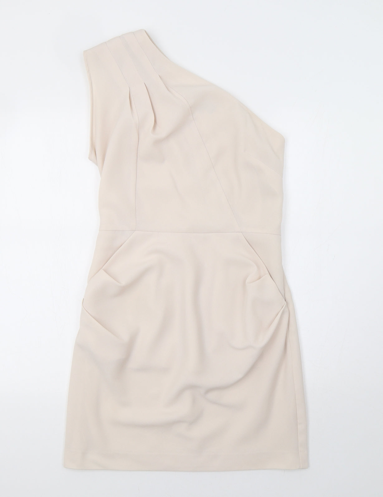 Warehouse Womens Beige   Bodycon  Size 12