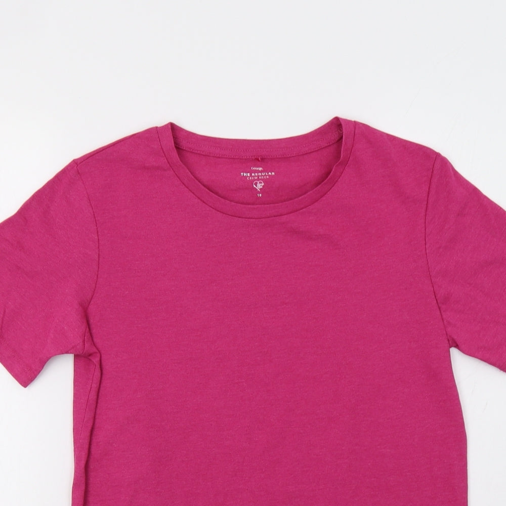 George Womens Pink   Basic T-Shirt Size 10