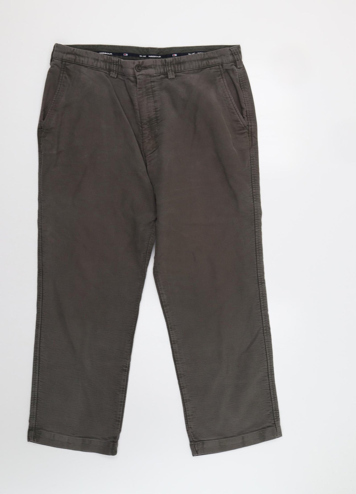 M&S Mens Green   Chino Trousers Size 38 L29 in