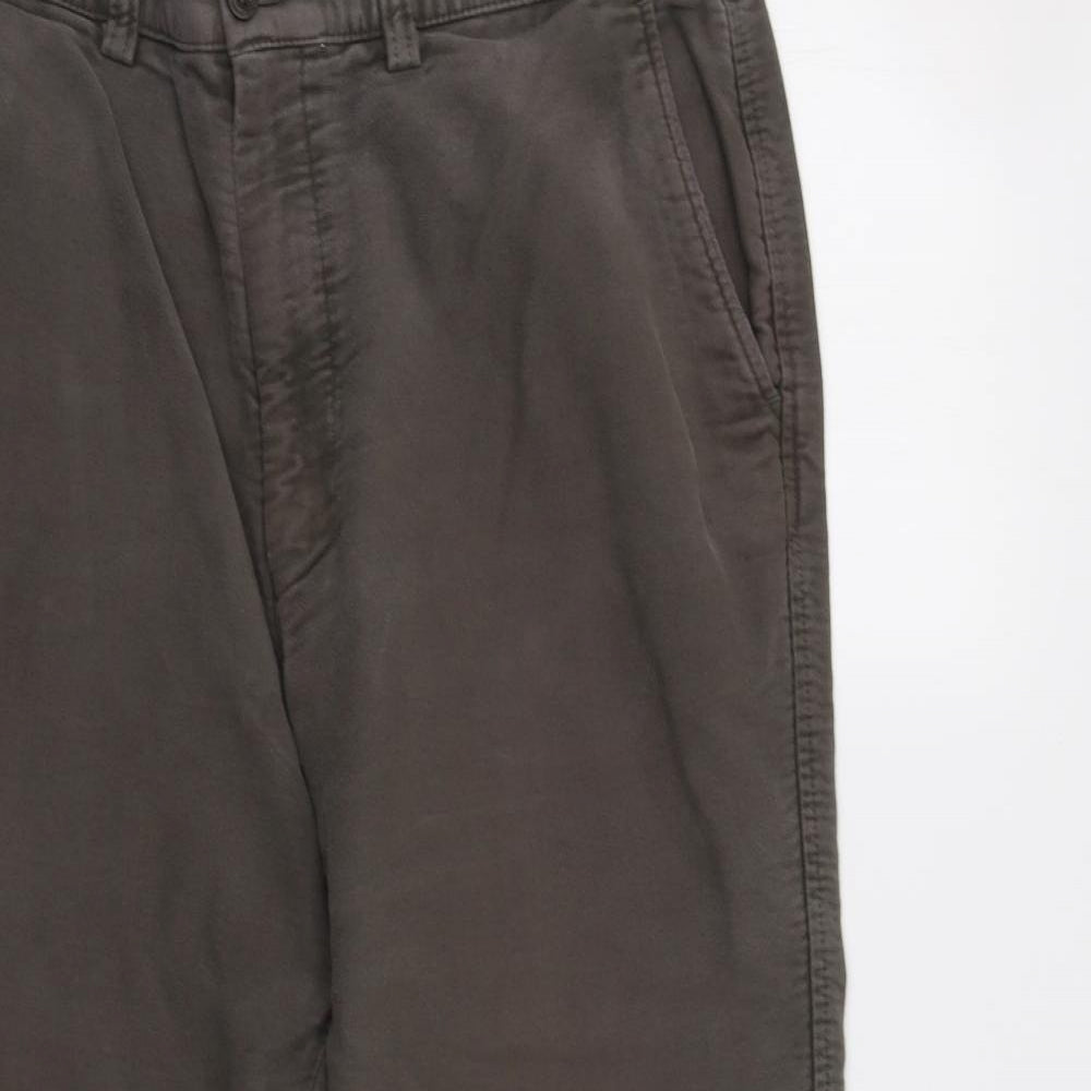 M&S Mens Green   Chino Trousers Size 38 L29 in