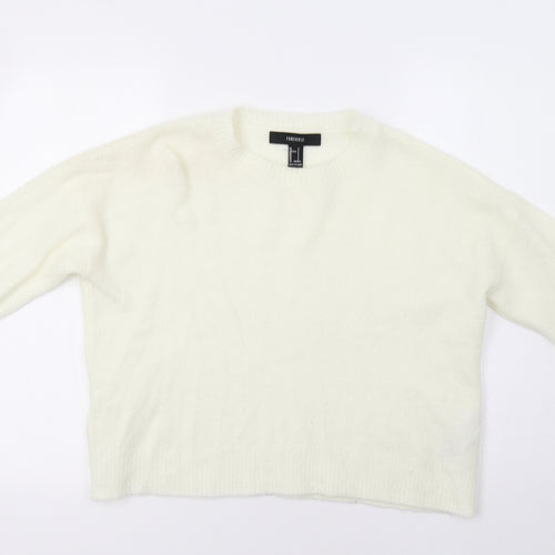 FOREVER 21 Womens Ivory   Pullover Jumper Size S