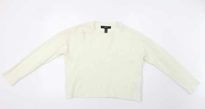 FOREVER 21 Womens Ivory Pullover Jumper Size S