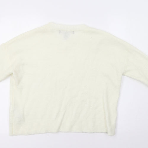 FOREVER 21 Womens Ivory   Pullover Jumper Size S