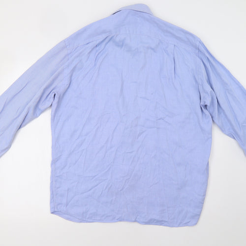 Roccobarocco Mens Blue    Button-Up Size 16.5