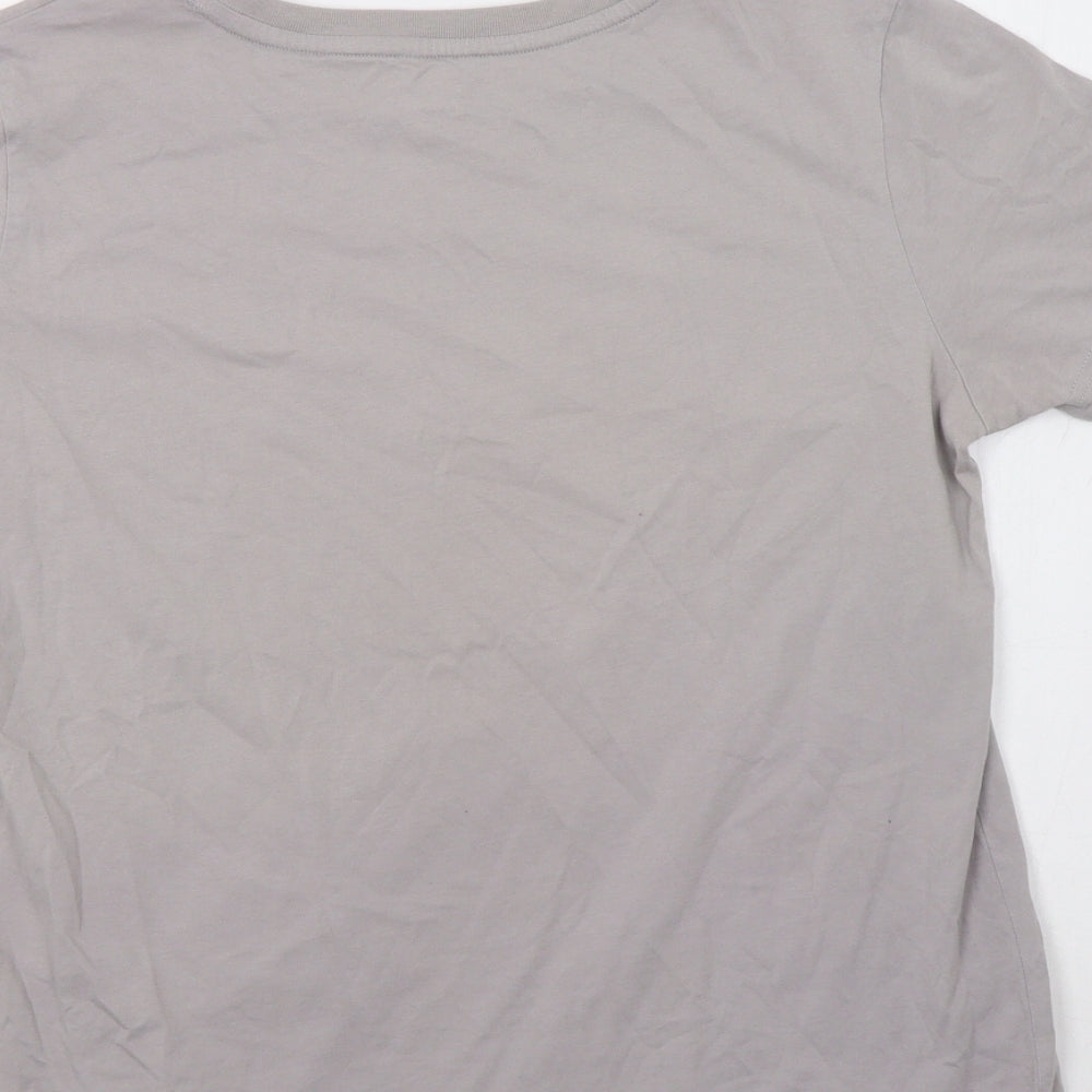 Nike Womens Grey   Basic T-Shirt Size M  - Just Do It
