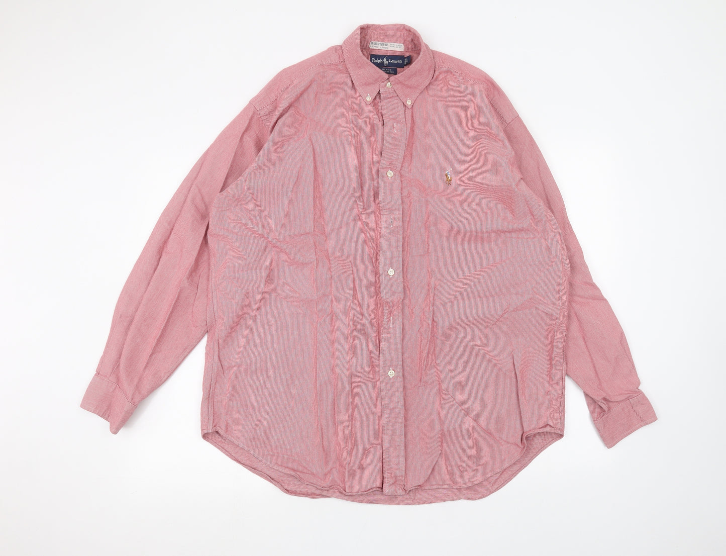 Polo Ralph Lauren Mens Red    Dress Shirt Size L