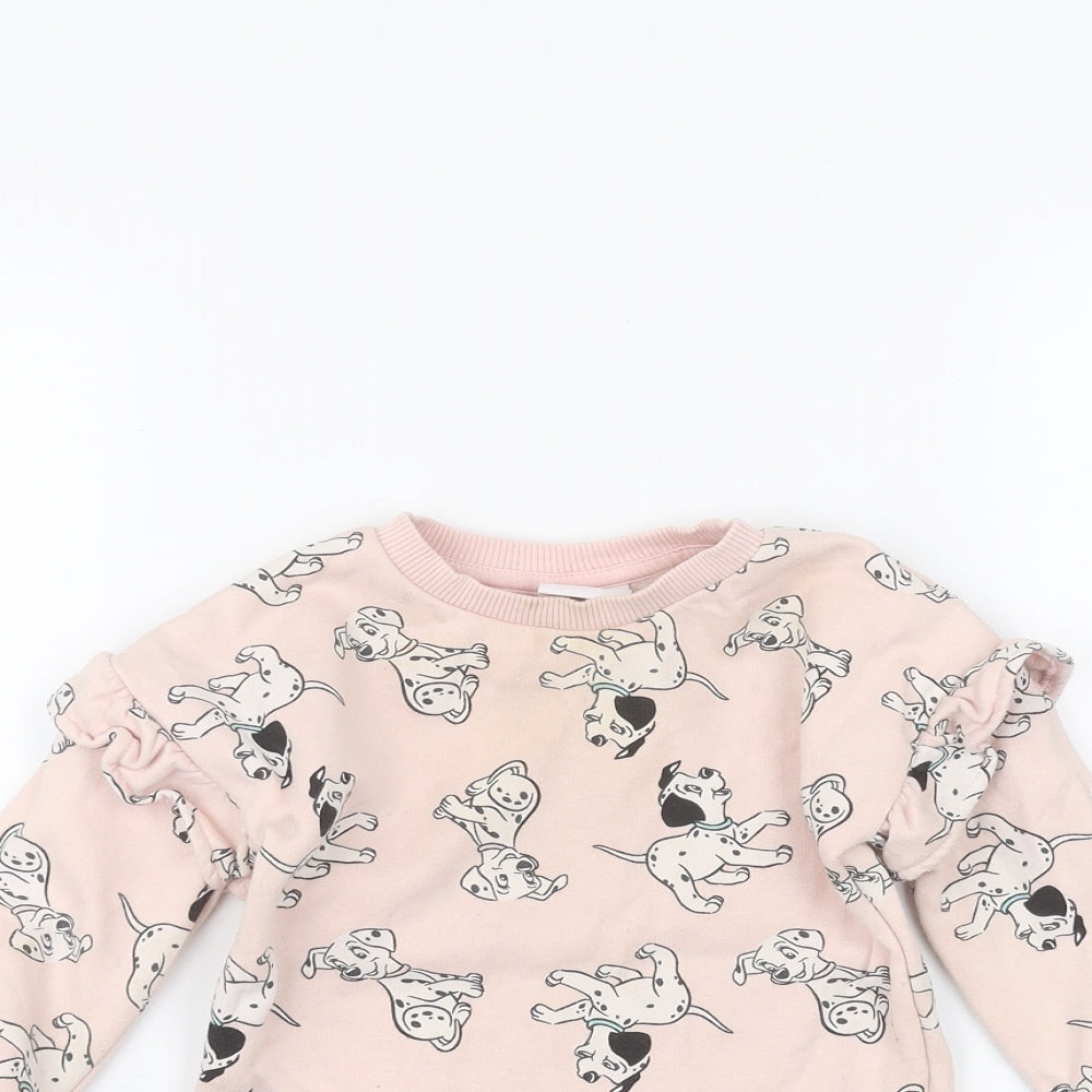 Disney Girls Pink   Pullover Jumper Size 12-13 Years