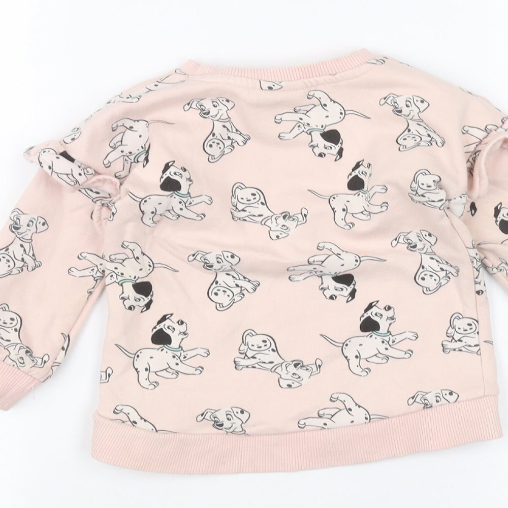 Disney Girls Pink   Pullover Jumper Size 12-13 Years