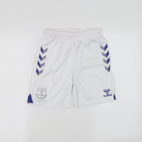 Everton Boys White   Sweat Shorts Size 12 Years - EVERTON FC