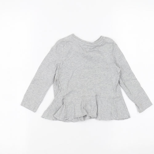 Very Girls Grey   Basic T-Shirt Size 2-3 Years