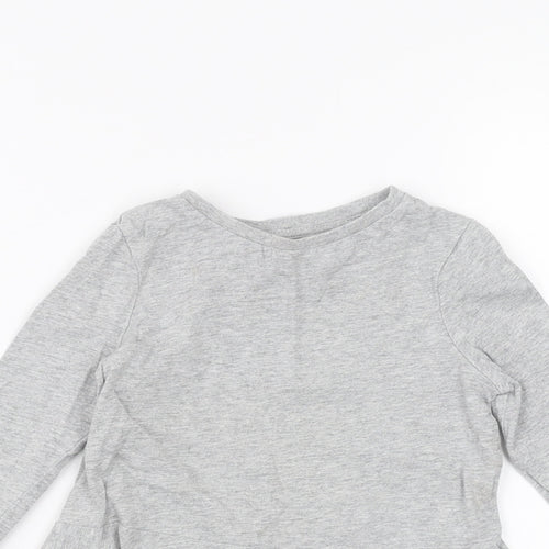 Very Girls Grey   Basic T-Shirt Size 2-3 Years