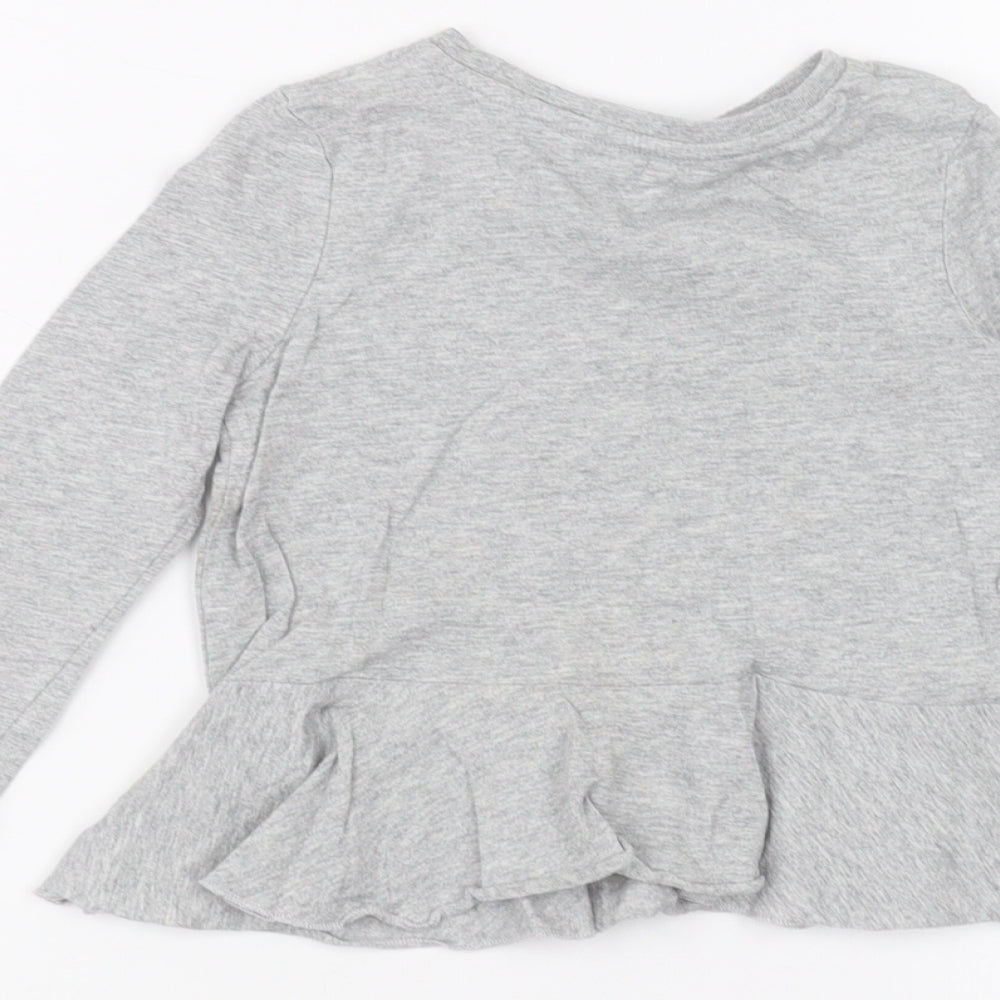 Very Girls Grey   Basic T-Shirt Size 2-3 Years