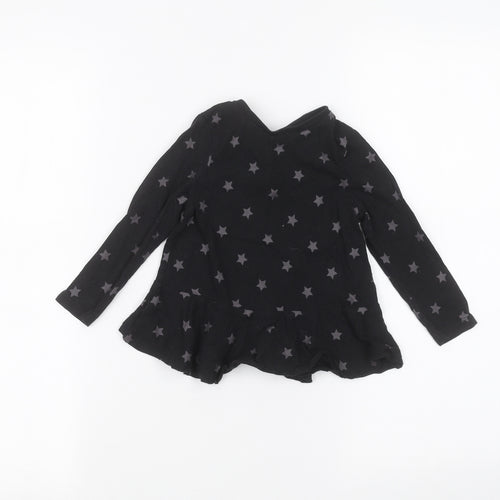 Very Girls Black   Basic T-Shirt Size 2-3 Years