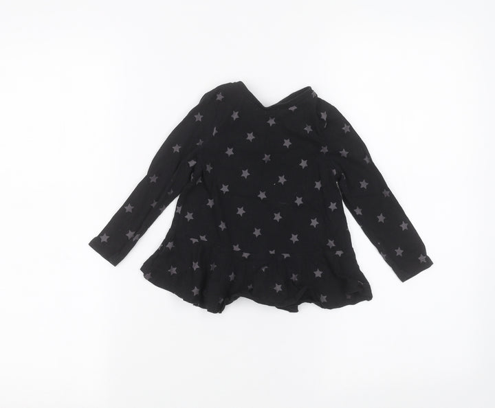 Very Girls Black   Basic T-Shirt Size 2-3 Years