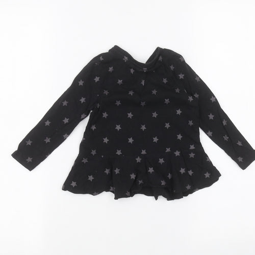Very Girls Black   Basic T-Shirt Size 2-3 Years