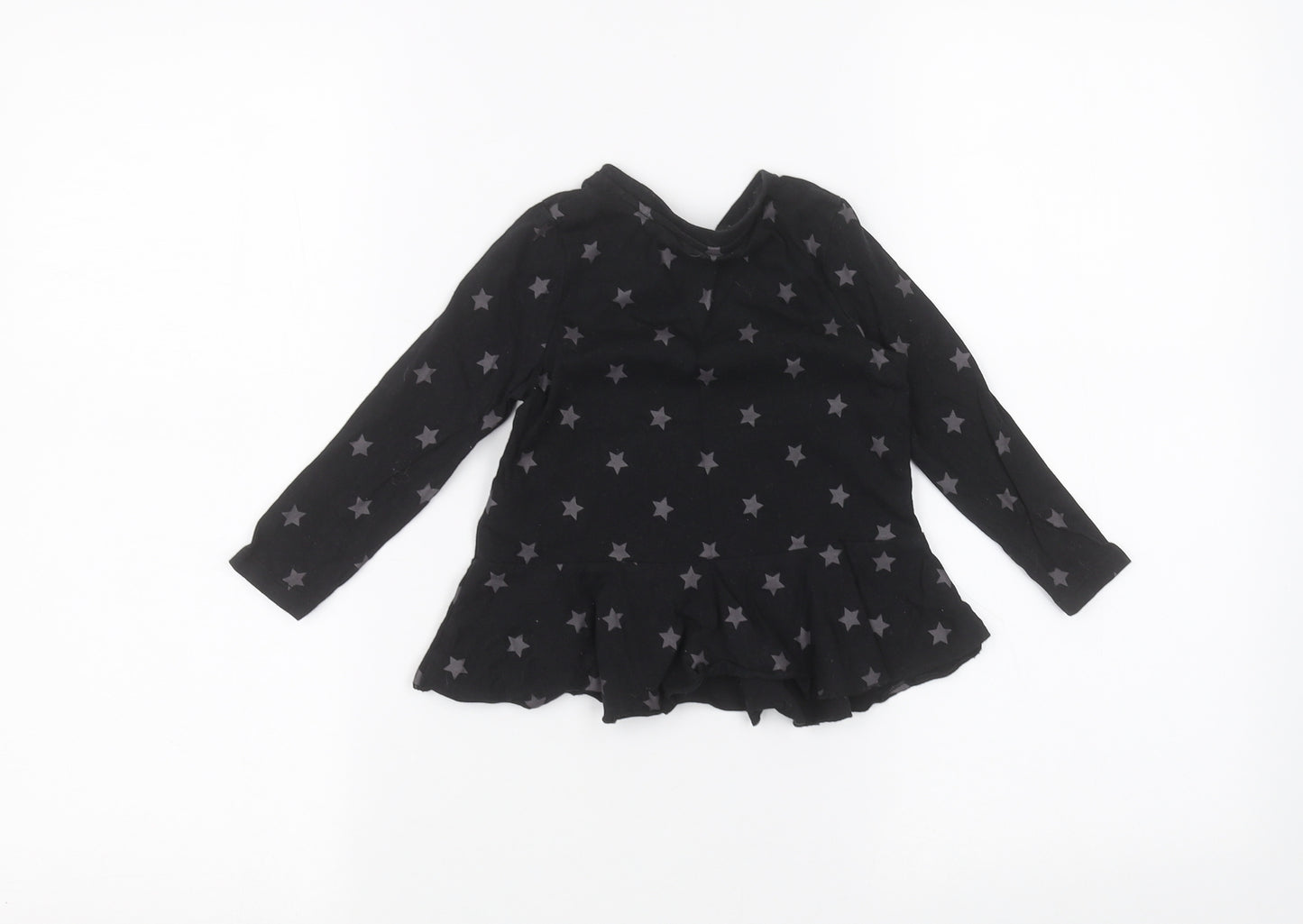 Very Girls Black   Basic T-Shirt Size 2-3 Years