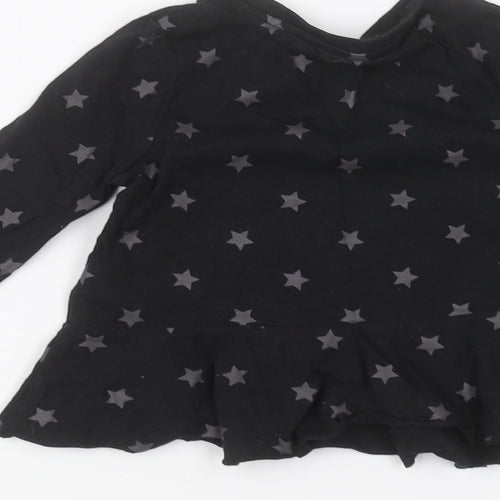 Very Girls Black   Basic T-Shirt Size 2-3 Years