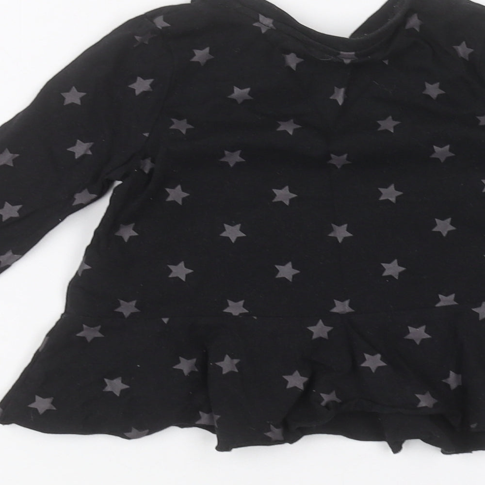 Very Girls Black   Basic T-Shirt Size 2-3 Years