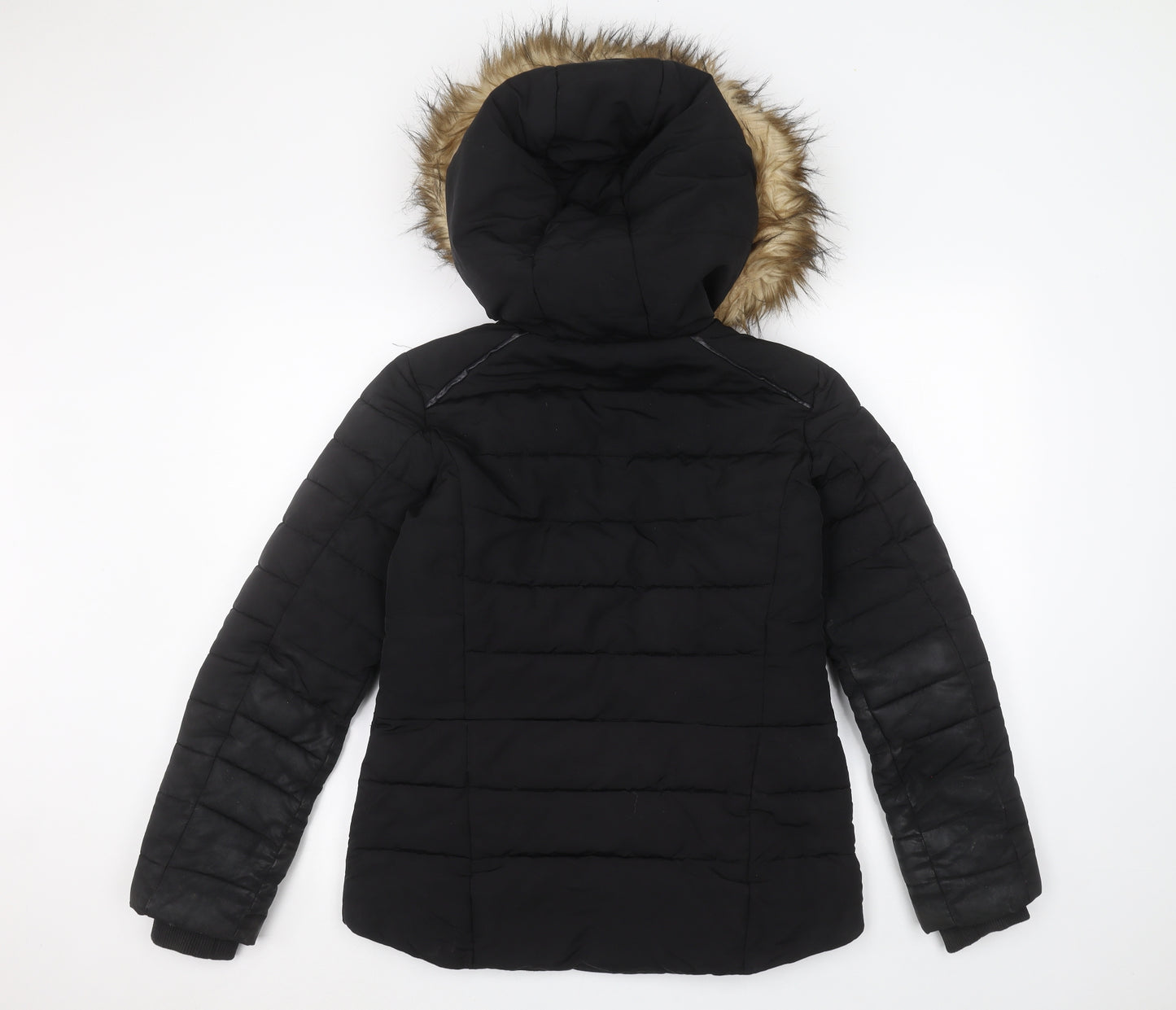 Miss Selfridge Womens Black   Parka Coat Size 8