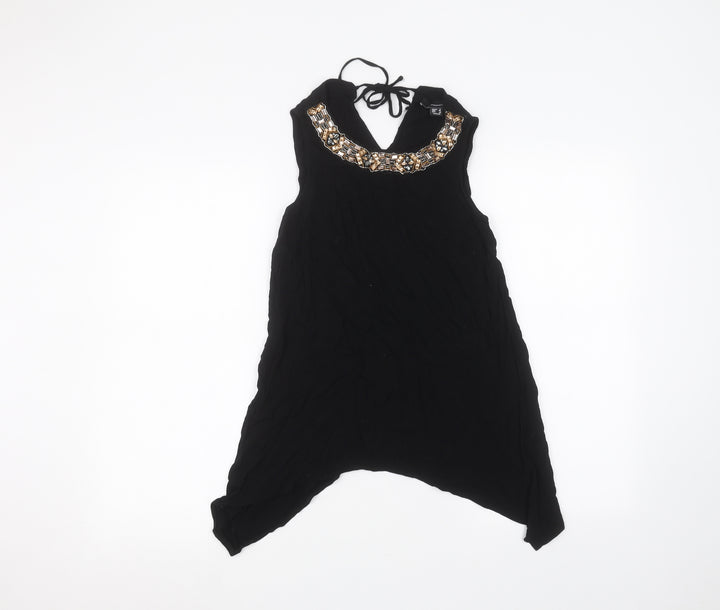 Atmosphere Womens Black Basic Blouse Size 8
