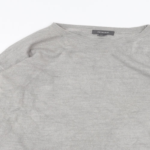 Primark Womens Grey   Pullover Jumper Size S