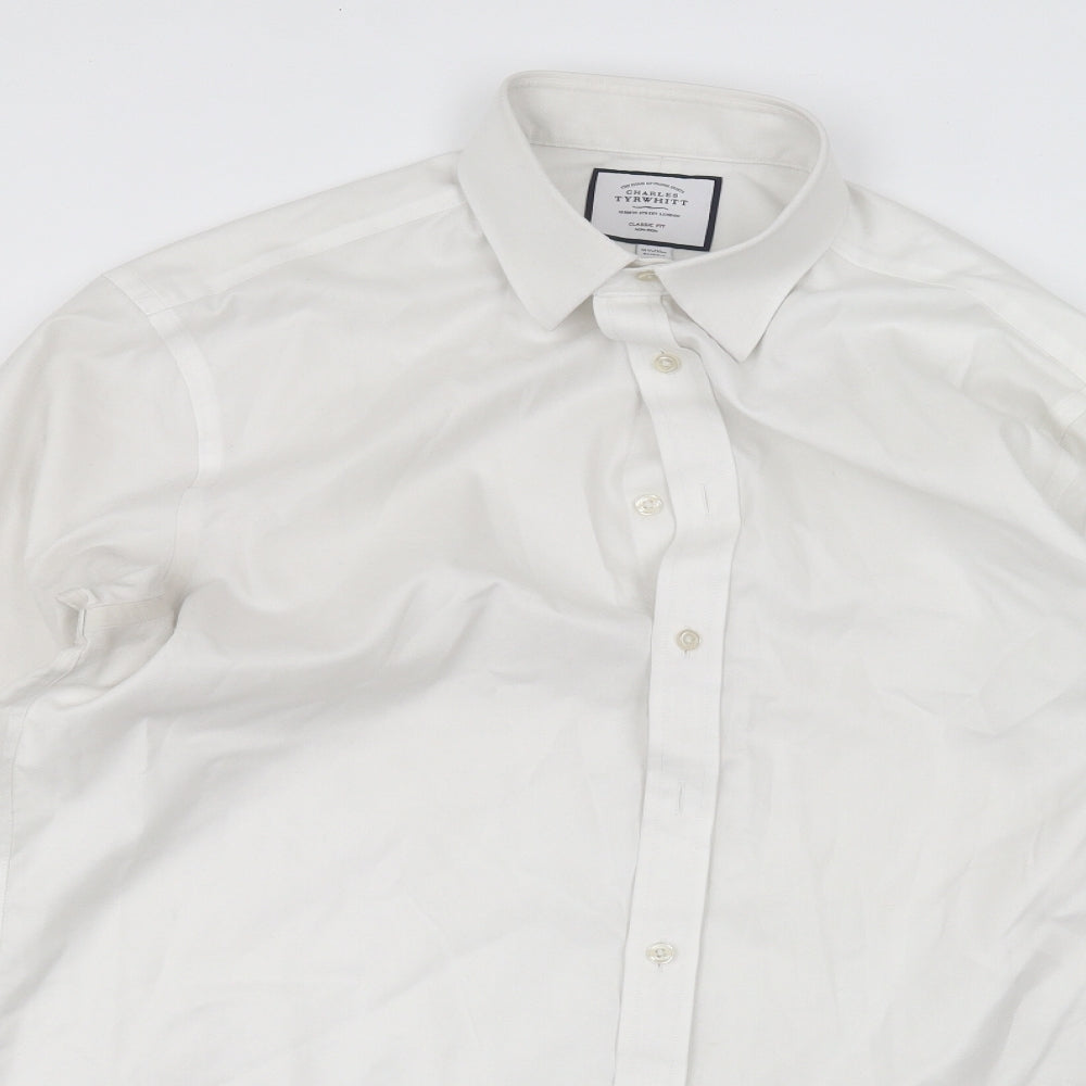 Charles Tyrwhitt Mens White    Dress Shirt Size 16.5