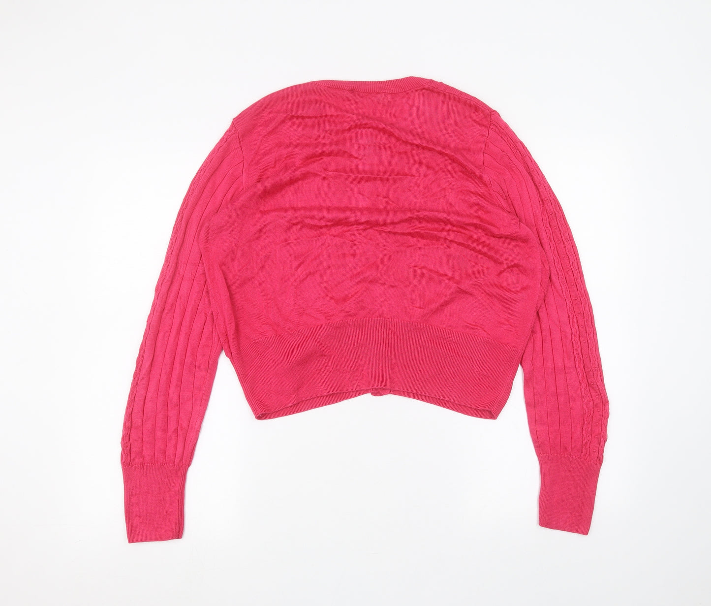 Marks and Spencer Womens Pink   Cardigan Jumper Size 12