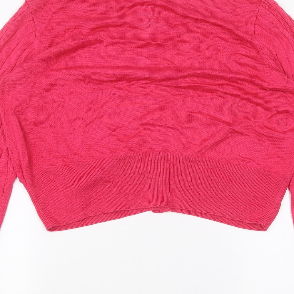 Marks and Spencer Womens Pink   Cardigan Jumper Size 12