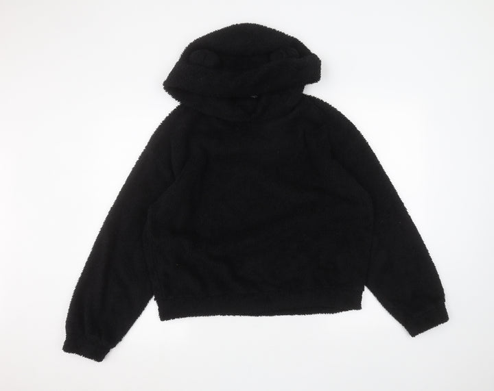 SheIn Womens Black   Pullover Hoodie Size L