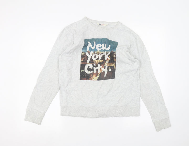 H&M Girls White   Pullover Jumper Size 14 Years