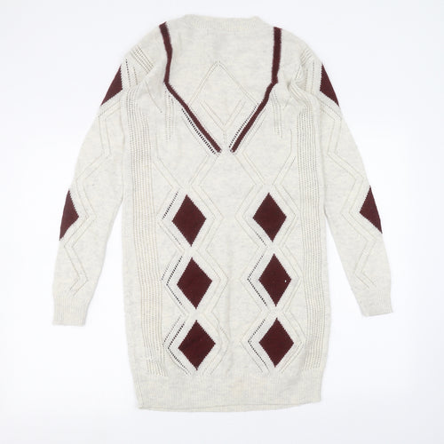 NEXT Womens White   Pullover Jumper Size 8