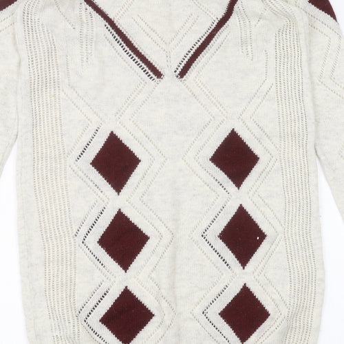 NEXT Womens White   Pullover Jumper Size 8