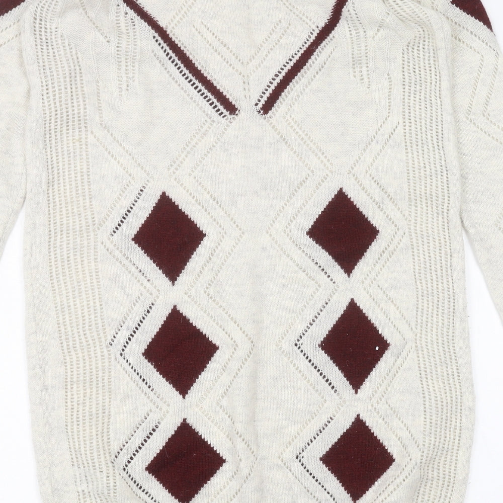 NEXT Womens White   Pullover Jumper Size 8