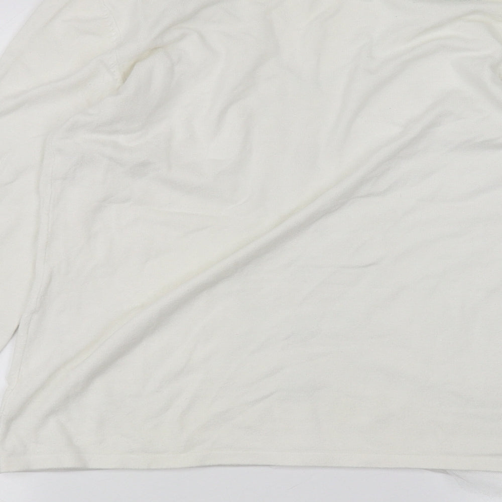 planet Womens White   Pullover Jumper Size M