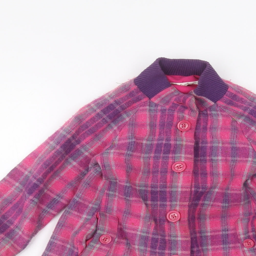 M&Co Girls Pink   Jacket  Size 4-5 Years