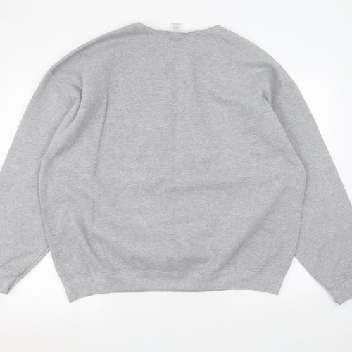 Gilden Womens Grey   Pullover Jumper Size 2XL