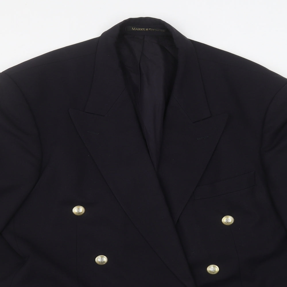 Marks and Spencer Mens Blue   Jacket Suit Jacket Size 42